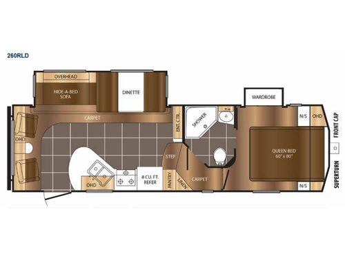 Floorplan - 2015 Prime Time Manufacturing Crusader 260RLD
