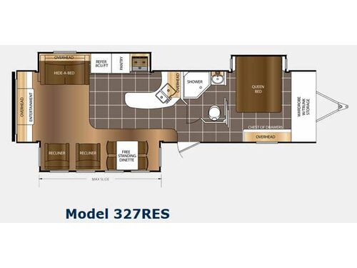 Floorplan - 2015 Prime Time Manufacturing LaCrosse 327RES
