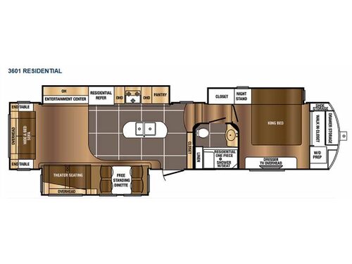 Floorplan - 2015 Prime Time Manufacturing Sanibel 3601