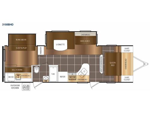 Tracer 3150BHD Floorplan