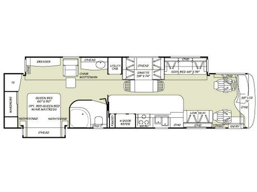 Floorplan - 2007 Fleetwood RV Bounder Diesel 38V