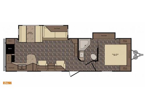 Floorplan - 2015 CrossRoads RV ReZerve RTZ29RK