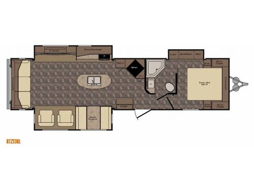 Floorplan - 2015 CrossRoads RV ReZerve RTZ33RL