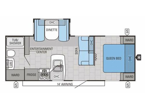 Floorplan - 2015 Jayco Jay Flight 24FBS