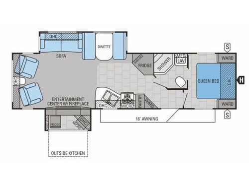 Jay Flight 32RLDS Floorplan