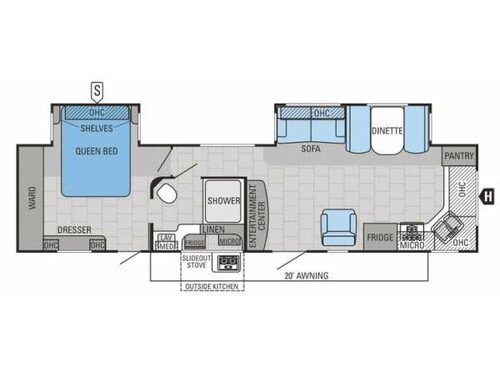 Floorplan - 2015 Jayco Jay Flight 34FKDS
