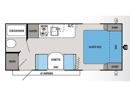 Floorplan - 2015 Jayco Jay Flight Swift SLX 195RB