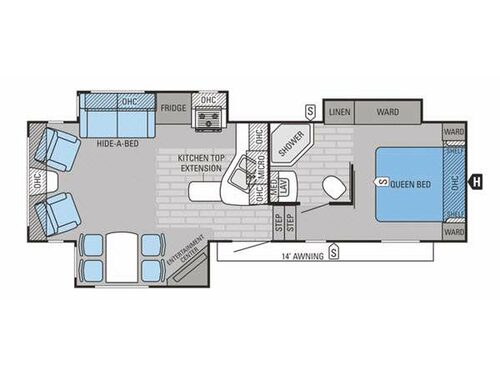 Floorplan - 2015 Jayco Eagle HT 27.5RLTS