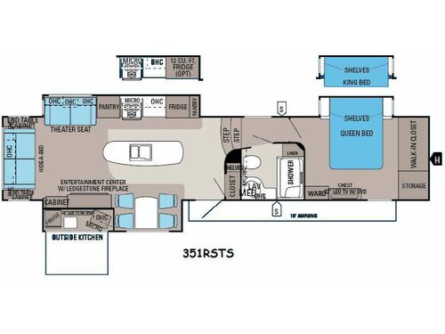 Floorplan - 2014 Jayco Eagle Premier 351RSTS