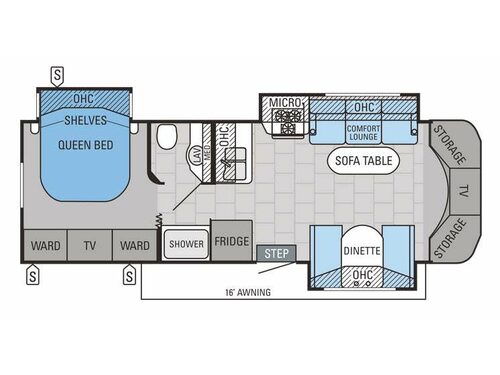 Floorplan - 2015 Jayco Melbourne 29D