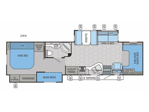 Seneca 37FS Floorplan