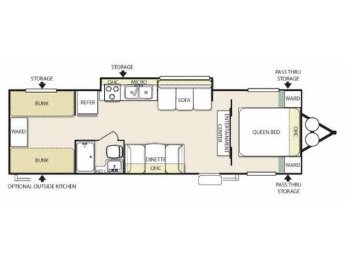 Floorplan - 2015 Forest River RV Salem Cruise Lite 281QBXL
