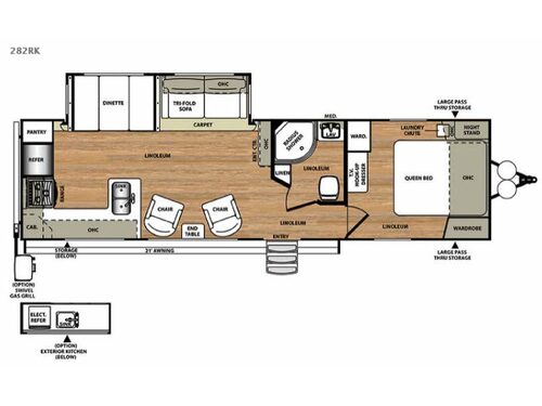 Salem Hemisphere Lite 282RK Floorplan