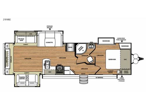 Floorplan - 2015 Forest River RV Salem Hemisphere Lite 299RE