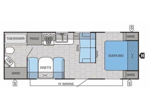 Jay Flight 23RB Floorplan