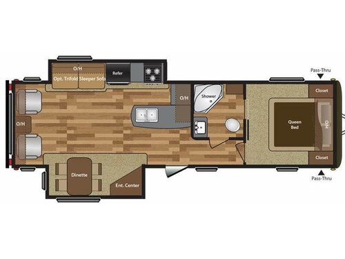 Floorplan - 2015 Keystone RV Hideout 30RLDS