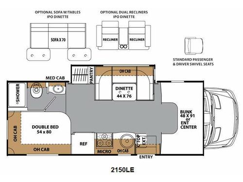 Floorplan - 2015 Coachmen RV Prism 2150 LE
