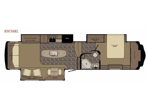 Floorplan - 2015 Redwood RV Redwood 36RL