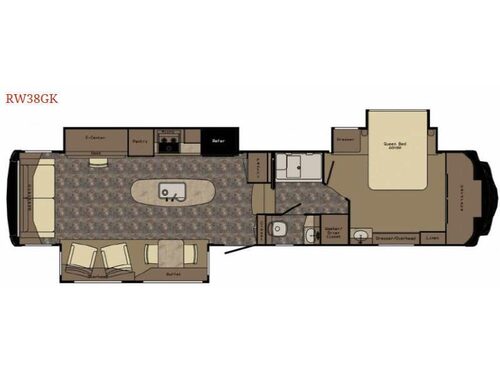 Floorplan - 2015 Redwood RV Redwood 38GK