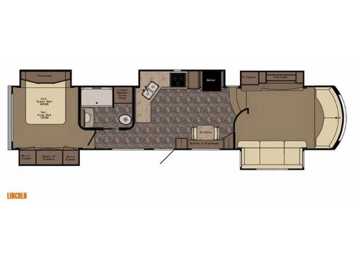 Floorplan - 2015 CrossRoads RV Rushmore Lincoln RF39LN