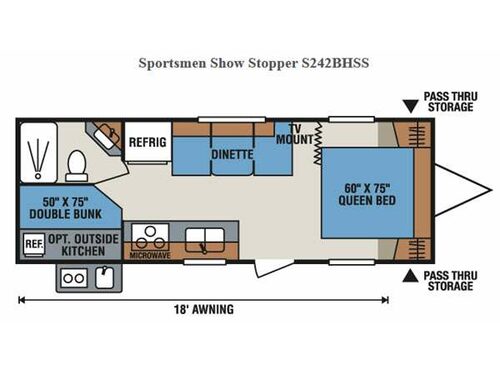 Sportsmen Show Stopper S242BHSS Floorplan