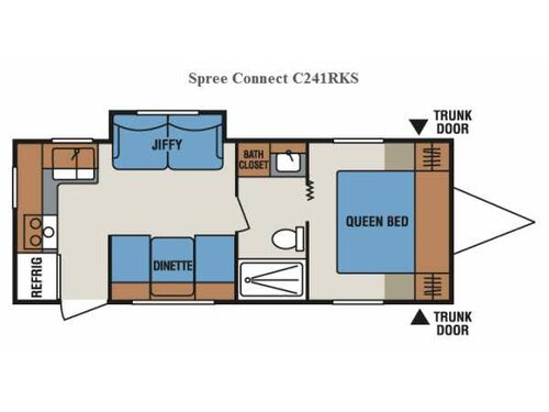 Floorplan - 2015 KZ Spree Connect C241RKS