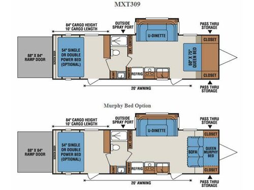 Floorplan - 2015 KZ MXT MXT309