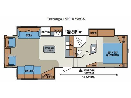 Durango 1500 D295CS Floorplan