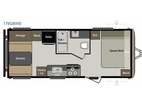 Floorplan - 2015 Keystone RV Springdale 179QBWE