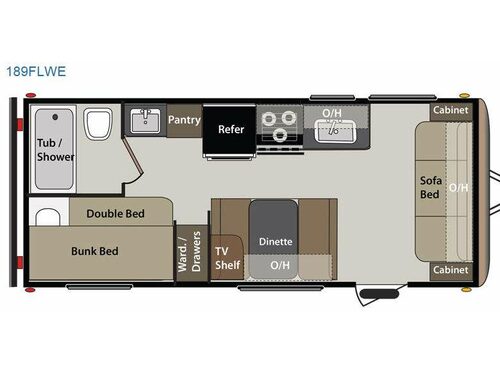 Floorplan - 2015 Keystone RV Springdale 189FLWE