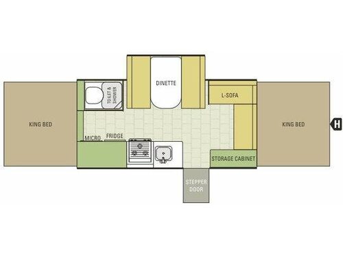 Floorplan - 2015 Starcraft Comet 3611HW