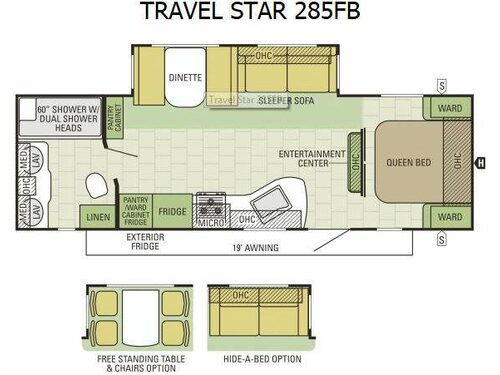 Travel Star 285FB Floorplan