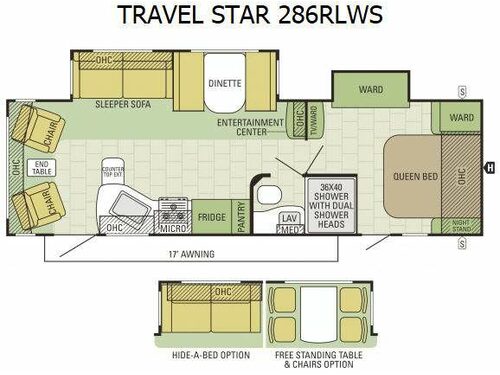 Floorplan - 2015 Starcraft Travel Star 286RLWS