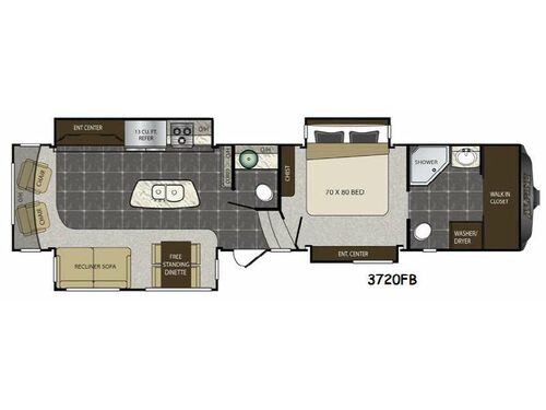 Floorplan - 2015 Keystone RV Alpine 3720FB