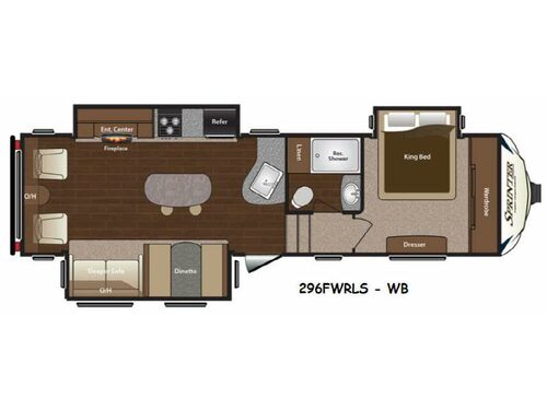 Floorplan - 2015 Keystone RV Sprinter 296FWRLS