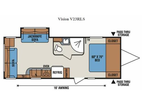 Vision V23RLS Floorplan