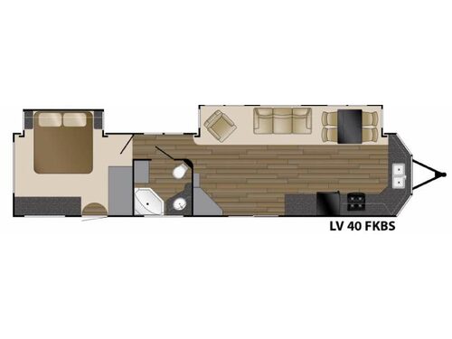 Lakeview 40FKBS Floorplan