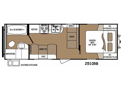 Floorplan - 2015 Dutchmen RV Aspen Trail 2510RB