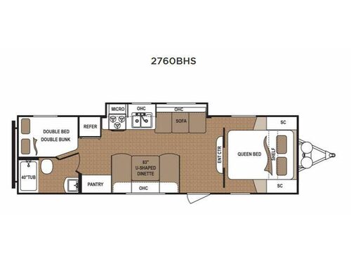 Aspen Trail 2760BHS Floorplan