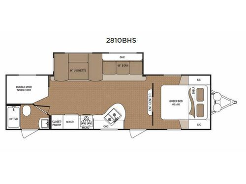 Aspen Trail 2810BHS Floorplan