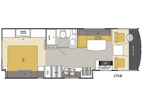 Floorplan - 2015 Coachmen RV Pursuit 27 KB