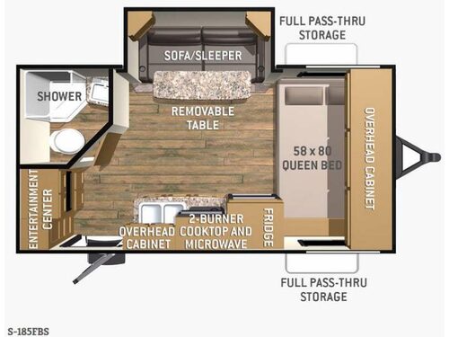 Floorplan - 2015 Cruiser Shadow S-185FBS
