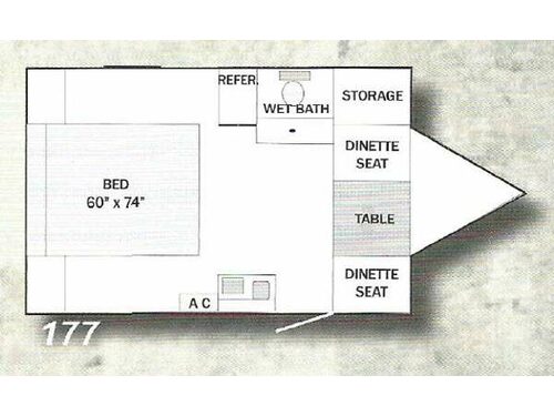 White Water 177 Classic Floorplan