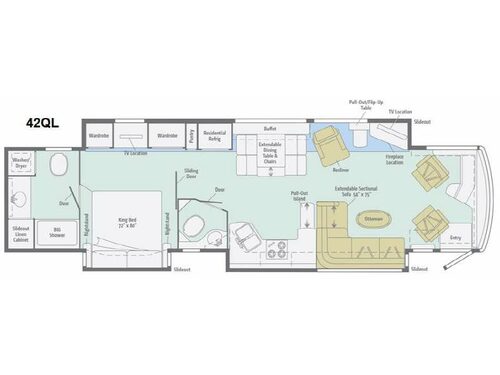 Floorplan - 2015 Itasca Ellipse Ultra 42QL