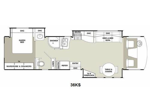 Floorplan - 2015 Coachmen RV Encounter 36KS