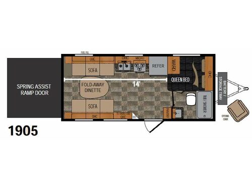 Floorplan - 2015 Dutchmen RV Rubicon 1905
