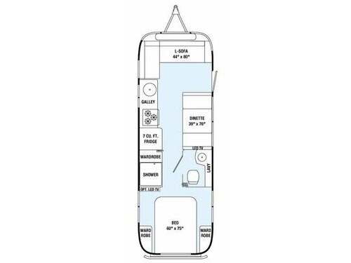 Floorplan - 2015 Airstream RV International Signature 28