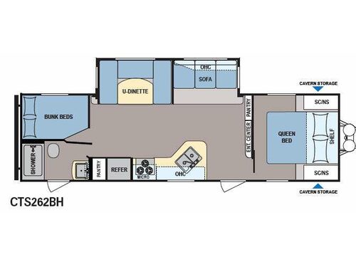 Coleman Expedition CTS262BH Floorplan