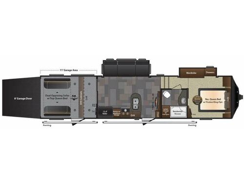 Floorplan - 2015 Keystone RV Fuzion 325