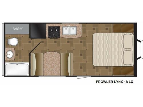 Floorplan - 2015 Heartland Prowler 18 LX Lynx